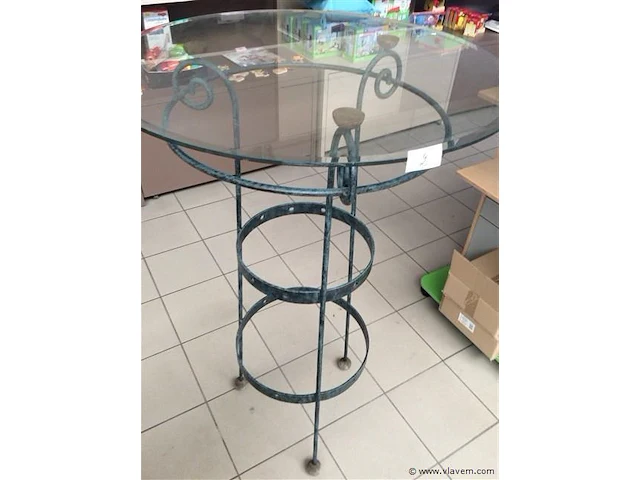 Glazen hoge tafel - afbeelding 1 van  3