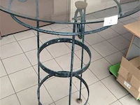 Glazen hoge tafel
