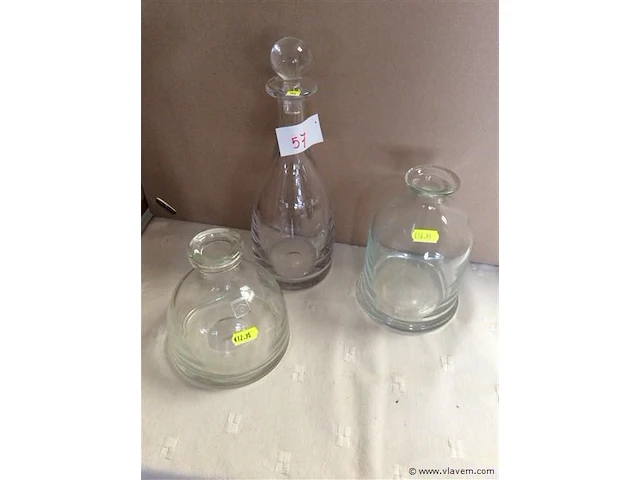 Glazen items 3stuks - afbeelding 1 van  3