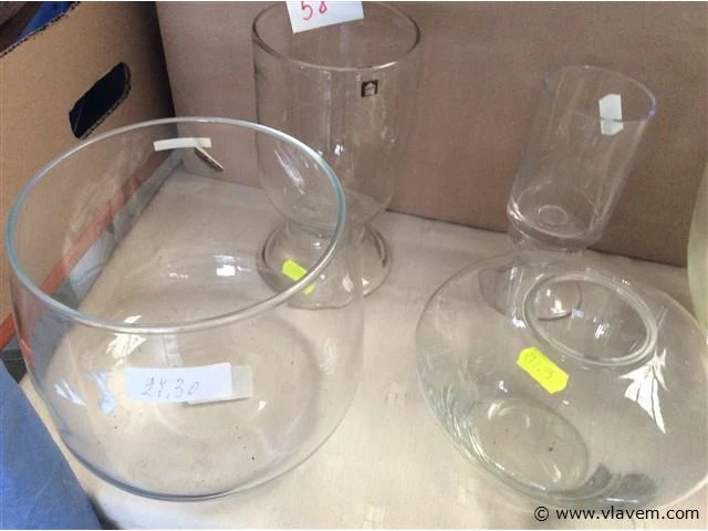 Glazen items divers 5stuks - afbeelding 2 van  3