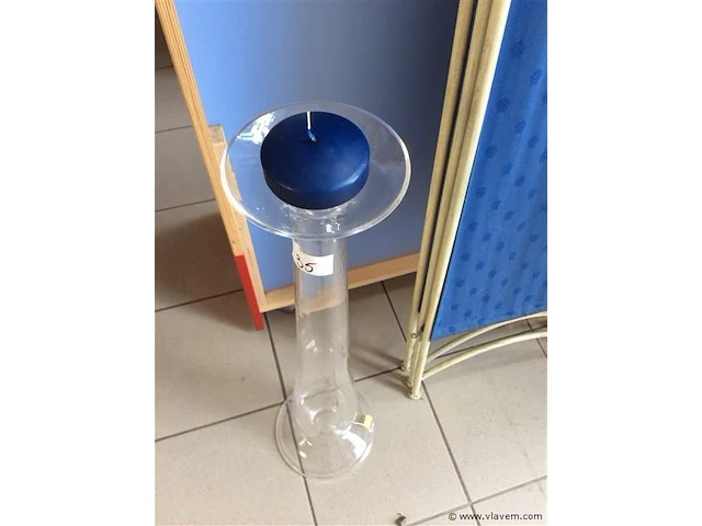 Glazen kaarsenhouder - afbeelding 2 van  3
