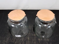 Glazen pot (x2) - afbeelding 2 van  3