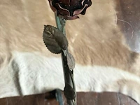 Glazen salontafel met metalen onderstel - afbeelding 4 van  5