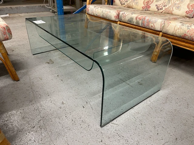 Glazen salontafel - afbeelding 1 van  2