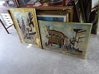 Glazen schilderijen 60x80cm en 75x 80cm