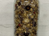 Glazen stolp met droogbloemen - afbeelding 1 van  2