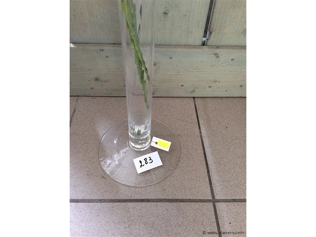 Glazen vaas + inhoud - afbeelding 2 van  3