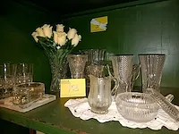 Glazen vazen ea., ca. 15 stuks - afbeelding 1 van  4