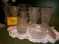 Glazen vazen ea., ca. 15 stuks - afbeelding 3 van  4