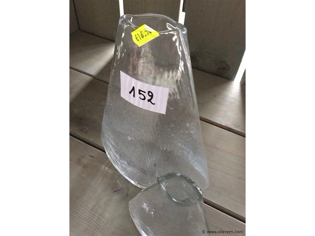 Glazen vazen rasteli 2stuks - afbeelding 2 van  2