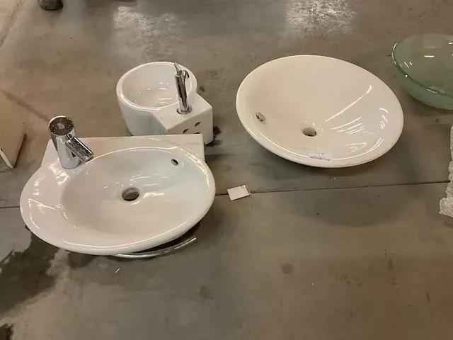 Glazen wastafel (3x) - afbeelding 3 van  3