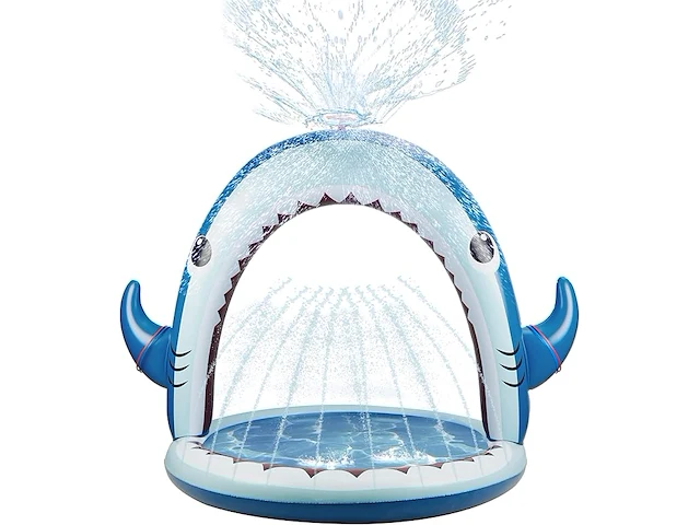 Gleamkid 4-in-1 opblaasbaar haaienwaterspeelgoed - afbeelding 1 van  2