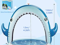 Gleamkid 4-in-1 opblaasbaar haaienwaterspeelgoed - afbeelding 2 van  2