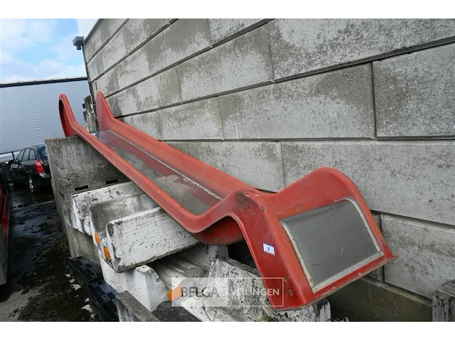 Glijbaan inox/kunststof - afbeelding 1 van  6