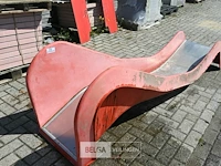 Glijbaan inox/kunststof - afbeelding 1 van  4