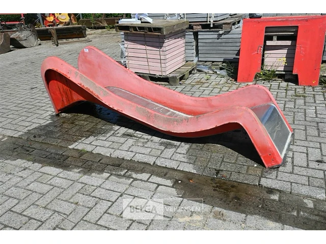 Glijbaan inox/kunststof - afbeelding 3 van  4