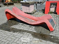 Glijbaan inox/kunststof - afbeelding 3 van  4