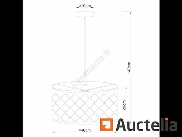 Globo - ophanging met draad 1xe27/60w/230v - afbeelding 1 van  3