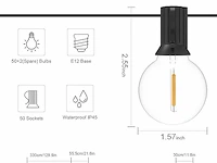 Gluroo 30m g40 led-lichtslingers voor buiten - afbeelding 2 van  3
