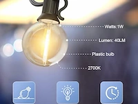 Gluroo 30m g40 led-lichtslingers voor buiten - afbeelding 3 van  5