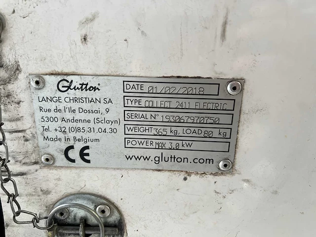Glutton - 2018 - collect 2411 electric - straatveegmachine - afbeelding 5 van  13