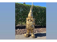 Gnome / kabouter h95cm gold - afbeelding 1 van  1