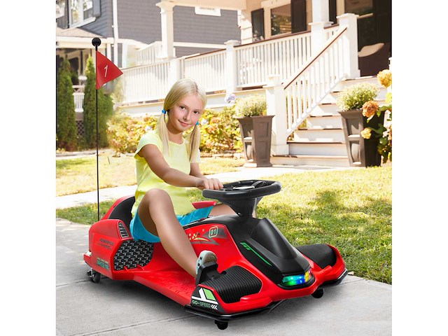 Go kart electric voor kinderen van 8-12 jaar, snelheid 3-8 km/u - afbeelding 2 van  8