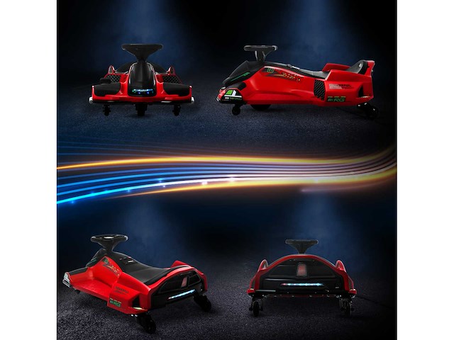 Go kart electric voor kinderen van 8-12 jaar, snelheid 3-8 km/u - afbeelding 4 van  8