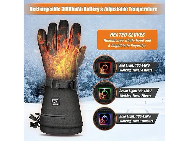 Gocheer verwarmde handschoenen (large) - afbeelding 4 van  6