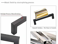 Goldenwarm set van 15 zwarte meubelgrepen - afbeelding 2 van  3