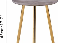 Goldfan bijzettafel woonkamer - afbeelding 2 van  3