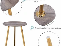 Goldfan bijzettafel woonkamer - afbeelding 3 van  3