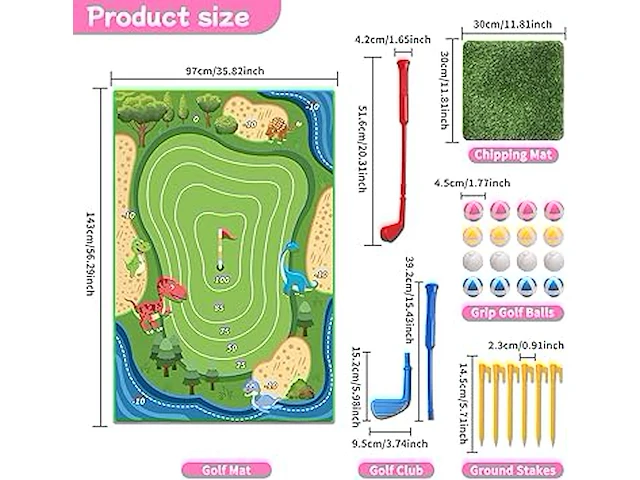 Golf-speelmat - afbeelding 2 van  3