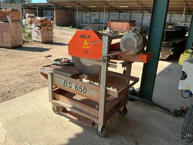 Gölz bs650 steenzaagmachine - afbeelding 7 van  13