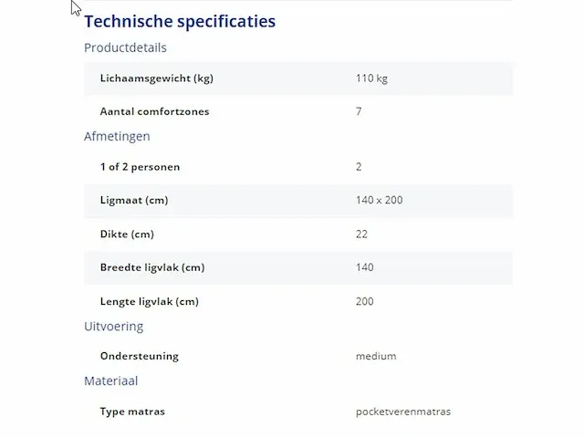 Good sleep primo pocketverenmatras - afbeelding 4 van  4