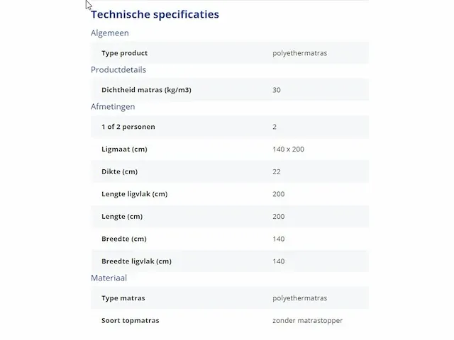 Goodsleep ecoluxe polyethermatras met ecolatex - afbeelding 4 van  4