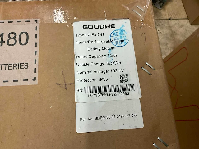 Goodwe lx f3.3-h batterij module - afbeelding 2 van  3