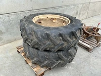 Goodyear dt810 tractorbanden met velg (2x) - afbeelding 2 van  6