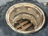 Goodyear dt810 tractorbanden met velg (2x) - afbeelding 3 van  6