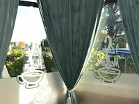 Gordijnen 16 stuks kleur donker groen lengte 2,85 - afbeelding 1 van  3