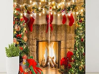 Gordijnen kerstmis (set van 2) - afbeelding 3 van  3