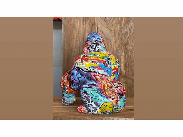 Gorilla graffiti h34cm - afbeelding 3 van  4