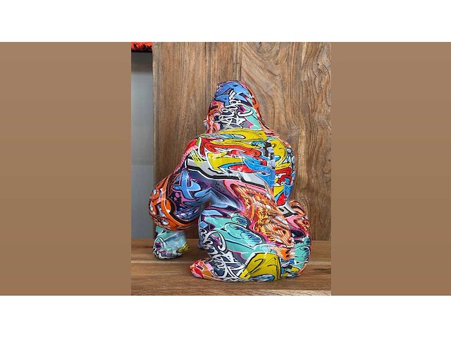 Gorilla graffiti h34cm - afbeelding 3 van  4