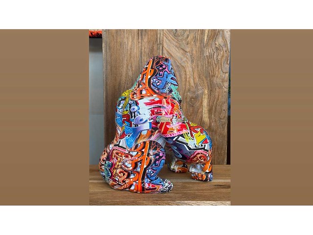 Gorilla graffiti h34cm - afbeelding 4 van  4