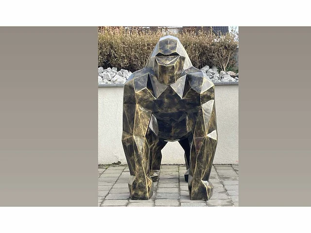 Gorille origami h130cm old gold - afbeelding 2 van  3