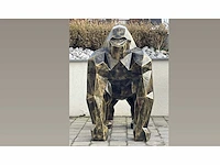 Gorille origami h130cm old gold - afbeelding 2 van  3