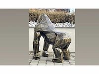 Gorille origami h130cm old gold - afbeelding 3 van  3