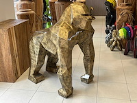 Gorille origami h130cm old gold - afbeelding 1 van  5