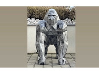 Gorille origami h130cm old silver - afbeelding 2 van  3