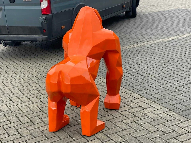 Gorille origami h130cm orange - afbeelding 2 van  2